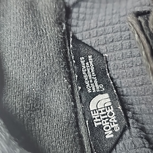 Women's the North face large jacket long sleeve blackish/grey zippered pockets - Picture 2 of 10